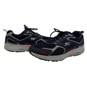 Skechers Go Run Men's Running Shoes Navy Gray Red M-Strike Size US 13